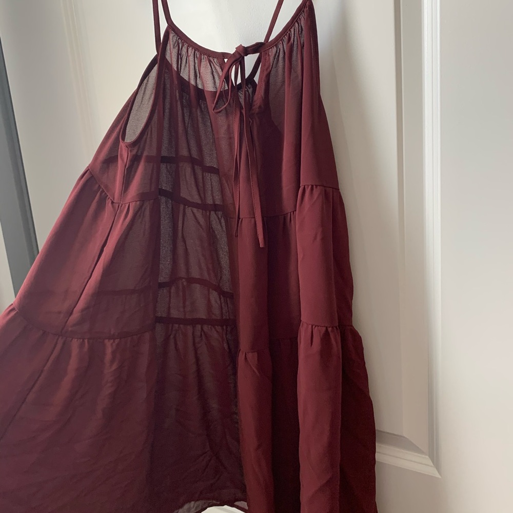 Kendall and Kyle Sheer Ruffle Dress